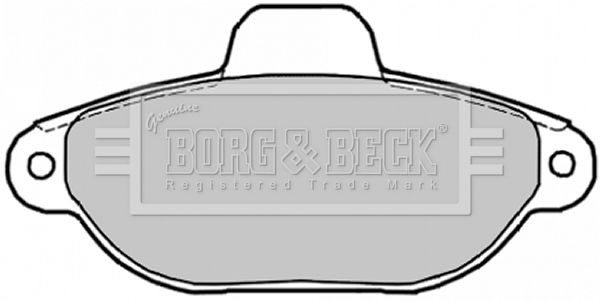 BORG & BECK Комплект тормозных колодок, дисковый тормоз BBP1852